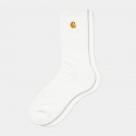 CHAUSSETTES CARHARTT WIP CHASE SOCKS - WHITE GOLD