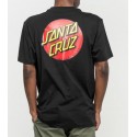 T-SHIRT SANTA CRUZ CLASSIC DOT CHEST - BLACK