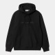 SWEAT CARHARTT WIP HOODED SWEAT - BLACK BLACK