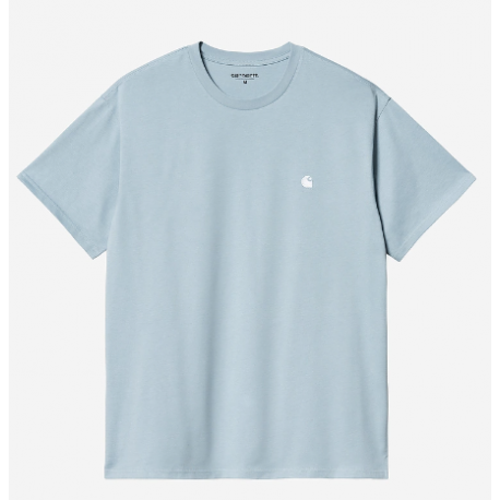 T-SHIRT CARHARTT WIP MADISON - FROSTED BLUE WHITE