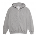 SWEAT POLAR DEFAULT ZIP HOODIE - HEATHER GREY