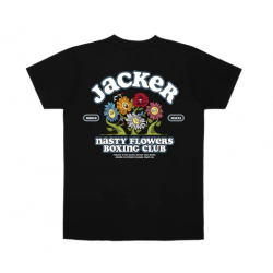 T-SHIRT JACKER FIGHT FLOWER - BLACK