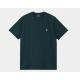 T-SHIRT CARHARTT WIP CHASE - DUCK BLUE GOLD 