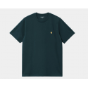 T-SHIRT CARHARTT WIP CHASE - DUCK BLUE GOLD 