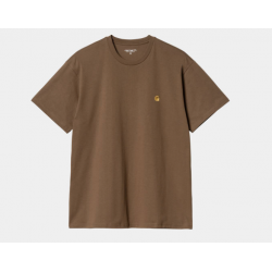 T-SHIRT CARHARTT WIP CHASE - CHOCOLATE GOLD 