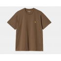 T-SHIRT CARHARTT WIP CHASE - CHOCOLATE GOLD 