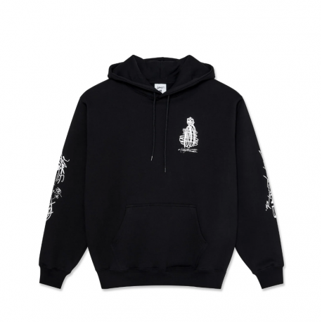 SWEAT LAST RESORT AB EXPANDO HOODIE - BLACK WHITE