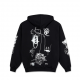 SWEAT LAST RESORT AB EXPANDO HOODIE - BLACK WHITE