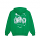 SWEAT LAST RESORT AB HEADS HOODIE - KELLY GREEN WHITE