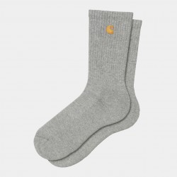 CHAUSSETTES CARHARTT WIP CHASE SOCKS - GREY HEATHER GOLD