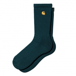 CHAUSSETTES CARHARTT WIP CHASE SOCKS - DUCK BLUE GOLD