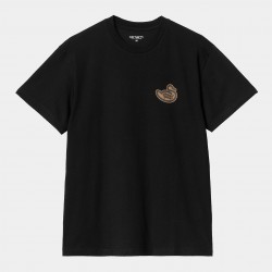 T-SHIRT CARHARTT WIP BROWN DUCK - BLACK