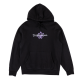 SWEAT WELCOME BRITNEY FLOWER PIGMENT HOODIE BLACK