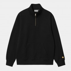 SWEAT CARHARTT WIP CHASE NECK ZIP - BLACK GOLD