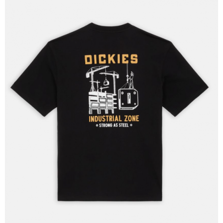 T-SHIRT DICKIES INDUSTRIAL ZONE - BLACK