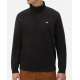 SWEAT DICKIES OAKPORT QUART ZIP - BLACK