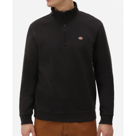 SWEAT DICKIES OAKPORT QUART ZIP - BLACK