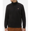 SWEAT DICKIES OAKPORT QUARTER ZIP - BLACK