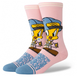 CHAUSSETTES STANCE TWEETY CREW - PINK