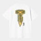 T-SHIRT CARHARTT WIP CROSS SCREW SS - WHITE