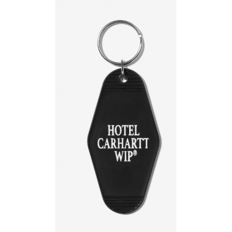 PORTE CLES CARHARTT WIP HOTEL KEYS PLASTIC - BLACK WHITE 