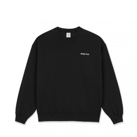 SWEAT POLAR DAVE CREWNECK SURF LOGO - BLACK