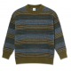 SWEAT POLAR GEORGE SWEATER - BLUE GREEN STRIPE