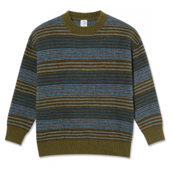 SWEAT POLAR GEORGE SWEATER - BLUE GREEN STRIPE