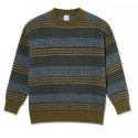 SWEAT POLAR GEORGE SWEATER - BLUE GREEN STRIPE