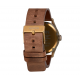 MONTRE NIXON SENTRY LEATHER - BRASS BLACK BROWN