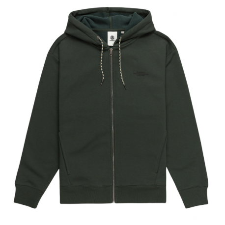 SWEAT ELEMENT RAIN CORNELL ZH HOODIE ZIP - DEEP FOREST