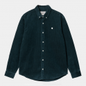 CHEMISE CARHARTT WIP MADISON CORD LS - DUCK BLUE WAX