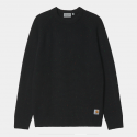 SWEAT CARHARTT WIP ANGLISTIC SWEATER - SPECKLED BLACK