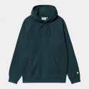 SWEAT CARHARTT WIP HOODED CHASE - DUCK BLUE GOLD