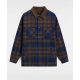 SURCHEMISE VANS NELSON HEAVYWEIGHT SHACKET - DRESS BLUES SEPIA