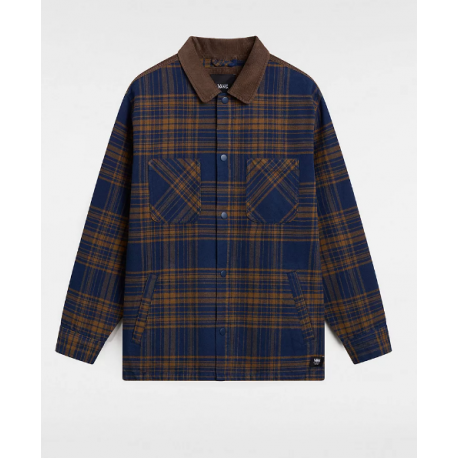 SURCHEMISE VANS NELSON HEAVYWEIGHT SHACKET - DRESS BLUES SEPIA