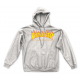 SWEAT THRASHER FLAME HOOD - GREY