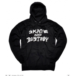 SWEAT THRASHER SKATE AND DESTROY - BLACK