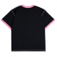 T-SHIRT RAVE DEKCIW RINGER - BLACK