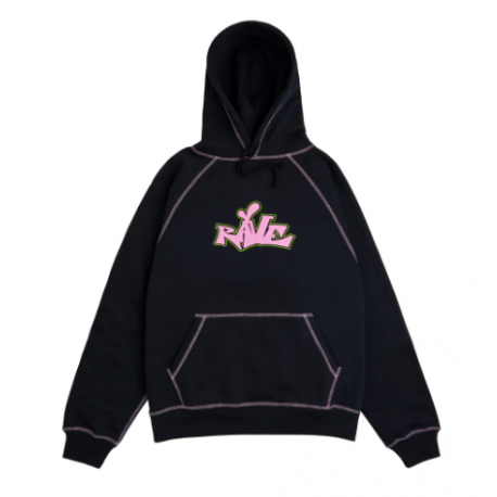 SWEAT RAVE DEKCIW HOODIE - BLACK