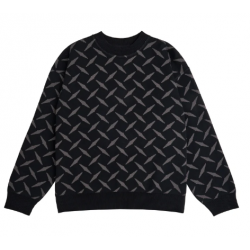 SWEAT RAVE BOYD KNIT CREWNECK - BLACK