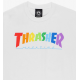 T-SHIRT THRASHER RAINBOW MAG SS - WHITE