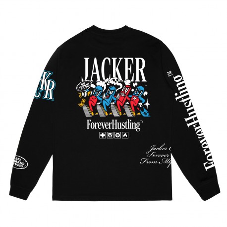 T-SHIRT JACKER BIG PHARMA LS - BLACK