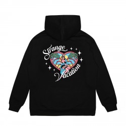 SWEAT JACKER VACATION HOODIE - BLACK