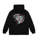 SWEAT JACKER VACATION HOODIE - BLACK