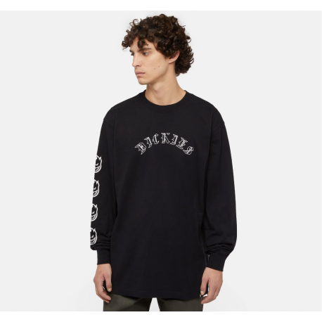 T-SHIRT DICKIES X SPITFIRE LS - BLACK