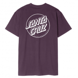 T-SHIRT SANTA CRUZ OPUS DOT STRIPE - BLACKCURRANT