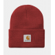 BONNET CARHARTT WIP ACRYLIC WATCH HAT - SCARLET