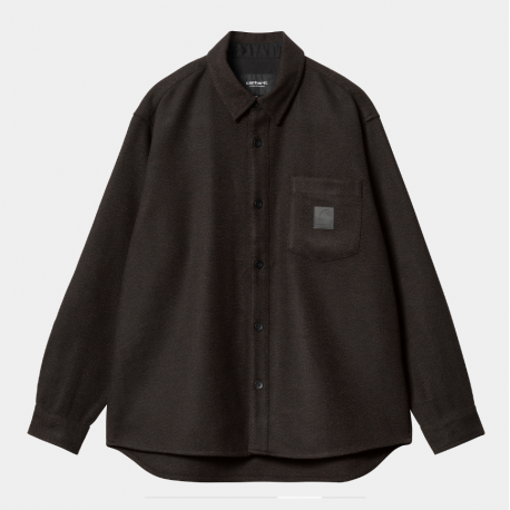 CHEMISE CARHARTT WIP TRUMAN - CHOCOLATE BLACK