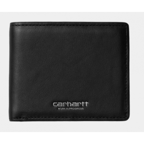 PORTEFEUILLE CARHARTT VEGAS BILLFOLD LEATHER - BLACK SILVER